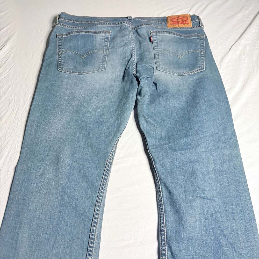 Levi's 510 Skinny Fit Jeans Men's W36 L30 Light Wash - Picture 3 of 6